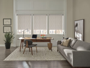 Hunter douglas roller shades, home office window coverings