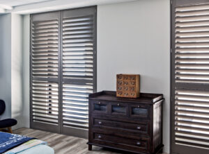 Norman Plantation shutters in bedroom